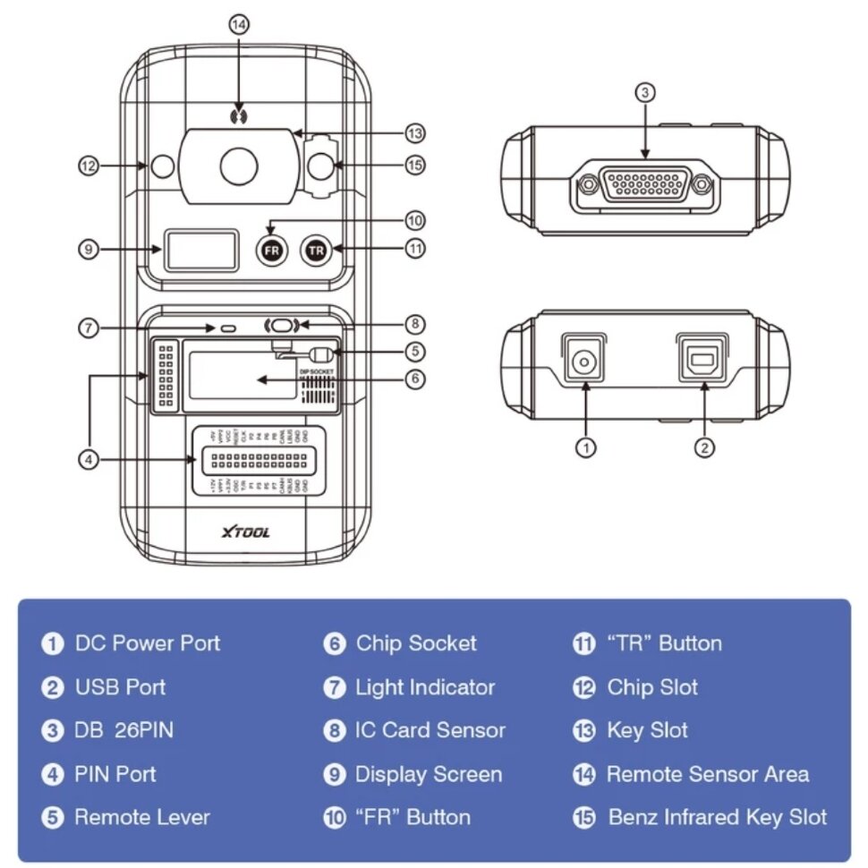 Программатор ключей Xtool КС501 